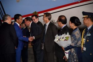 Presiden Tiba di Selandia Baru