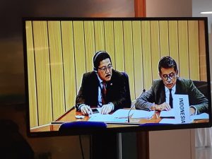 LINDUNGI LINGKUNGAN MARITIM DARI PENCEMARAN, INDONESIA SAMPAIKAN PROGRAM PENGURANGAN EMISI GRK DAN SAMPAH PLASTIK DI SIDANG IMO