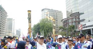 Pesta Meriah Sambut Obor APG di Jakarta