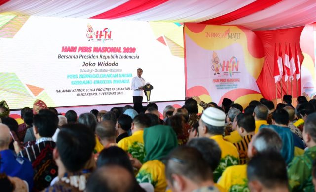 Presiden Jokowi Hadiri Puncak Peringatan Hari Pers Nasional 2020 di Kalimantan Selatan
