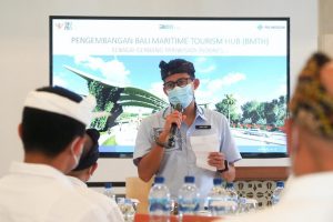 Menparekraf Tinjau Proyek Pembangunan Bali Maritime Tourism Hub