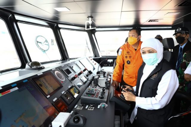 KN SAR 249 Permadi Basarnas Siap Beroperasi di Jatim, Gubernur Khofifah Harap Zero Victim Bisa Diwujudkan KN SAR 249 Permadi Basarnas Siap Beroperasi di Jatim, Gubernur Khofifah Harap Zero Victim Bisa Diwujudkan