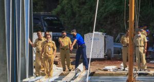 Tinjau Pembangunan Jembatan Plipiran, Bupati Sebut Sudah 43 Persen