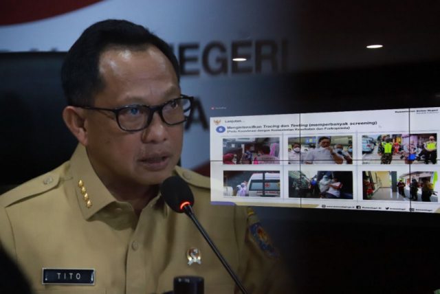 Rakor dengan Kepala Daerah, Mendagri : Apapun Variannya, Penegakkan Prokes Kunci Utama Rakor dengan Kepala Daerah, Mendagri : Apapun Variannya, Penegakkan Prokes Kunci Utama
