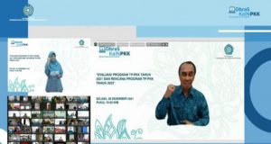 TP PKK Pusat Bahas Evaluasi Kinerja Tahun 2021 dan Rencana Program Tahun 2022
