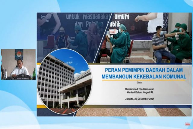 Mendagri Tegaskan Percepatan Vaksinasi sebagai Strategi Penanggulangan Pandemi Covid-19 Mendagri Tegaskan Percepatan Vaksinasi sebagai Strategi Penanggulangan Pandemi Covid-19