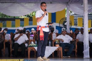 Menteri Pariwisata dan Ekonomi Kreatif/Kepala Badan Pariwisata dan Ekonomi Kreatif (Menparekraf/Kabaparekraf) Sandiaga Salahuddin Uno mengapresiasi penyelenggaraan Pesona Belitung Beach Festival 2022, untuk meningkatkan geliat sektor pariwisata dan ekonomi kreatif di Belitung.