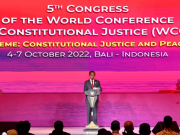 Buka Kongres ke-5 WCCJ, Presiden Harapkan Langkah Bersama Tangani Krisis dan Tegakkan Keadilan Konstitusional