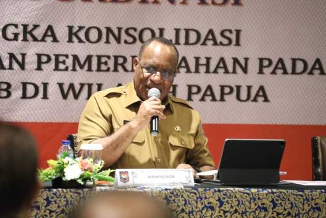 Kemendagri Gelar Rakor, Konsolidasikan Penyelenggaraan Pemerintahan 4 DOB Papua