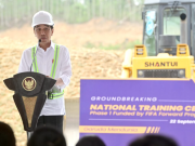 Presiden Jokowi Groundbreaking Pusat Pelatihan Nasional PSSI di IKN