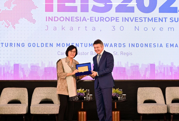 Ini Pesan Menkeu Saat pada Indonesia-Europe Investment Summit 2023