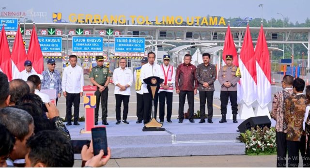 Presiden Jokowi Resmikan Jalan Tol Pamulang-Cinere-Raya Bogor