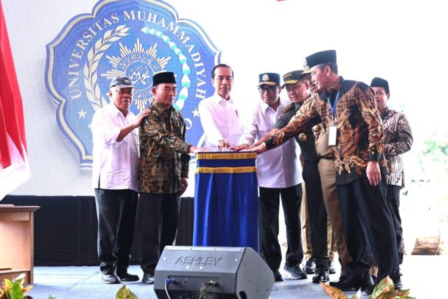 Presiden Jokowi Groundbreaking Kampus II Universitas Muhammadiyah Purwokerto