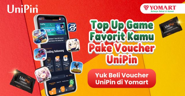 UniPin Voucher Kini Tersedia di Yomart, Berikut Cara Top Up-nya! UniPin Voucher Kini Tersedia di Yomart, Berikut Cara Top Up-nya!