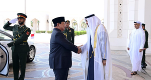 Presiden Prabowo Subianto Disambut Upacara Kenegaraan di Qasr Al Watn