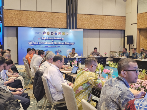 Indonesia Perkuat Kesiapan Hadapi Audit IMSAS 2025 melalui High Level Meeting dan Penandatanganan National Maritime Strategy