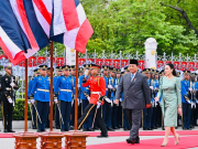 Tiba di Government House Thailand, Presiden Prabowo Disambut dengan Upacara Resmi