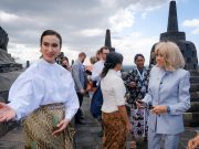 Kementerian Pariwisata Dampingi Ibu Negara Brigitte Macron dalam Spouse Program di Manohara dan Candi Borobudur