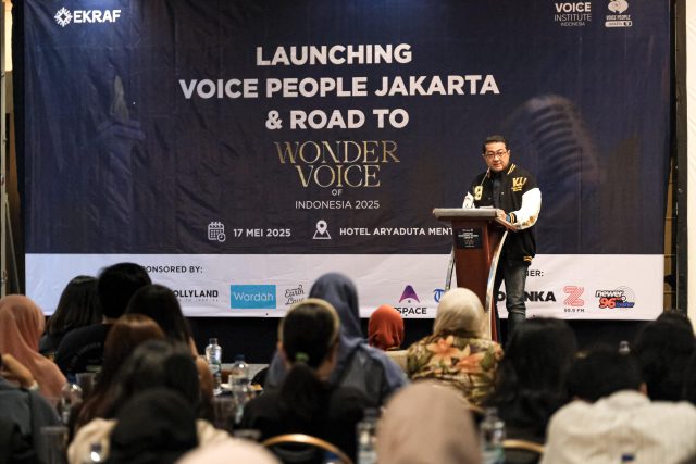 Kemenekraf Bersama VII Luncurkan Wonder Voice of Indonesia 2025 dan Komunitas Voice People Jakarta Kemenekraf Bersama VII Luncurkan Wonder Voice of Indonesia 2025 dan Komunitas Voice People Jakarta