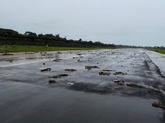 Hujan Lebat di Labuha Bandar Udara Oesman Sadik Terdampak Banjir