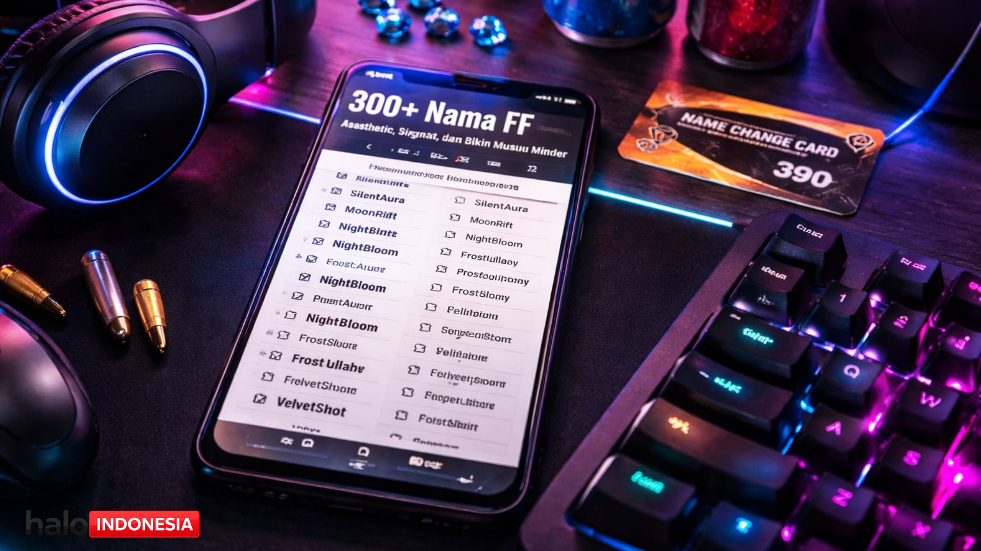 300+ Nama FF Keren 2026: Aesthetic, Singkat, dan Bikin Musuh Minder