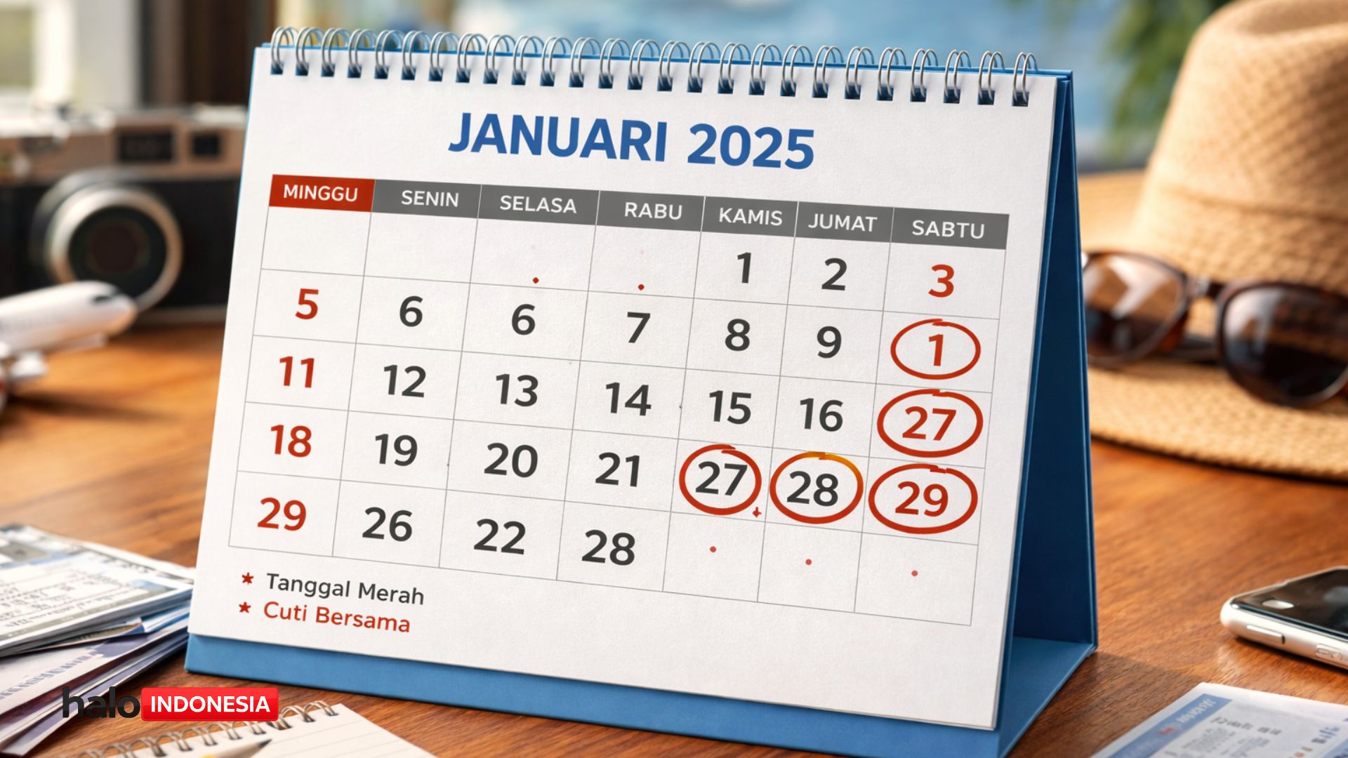 Daftar Libur Nasional & Tanggal Merah Januari 2025: Ada Long Weekend 5 Hari di Akhir Bulan