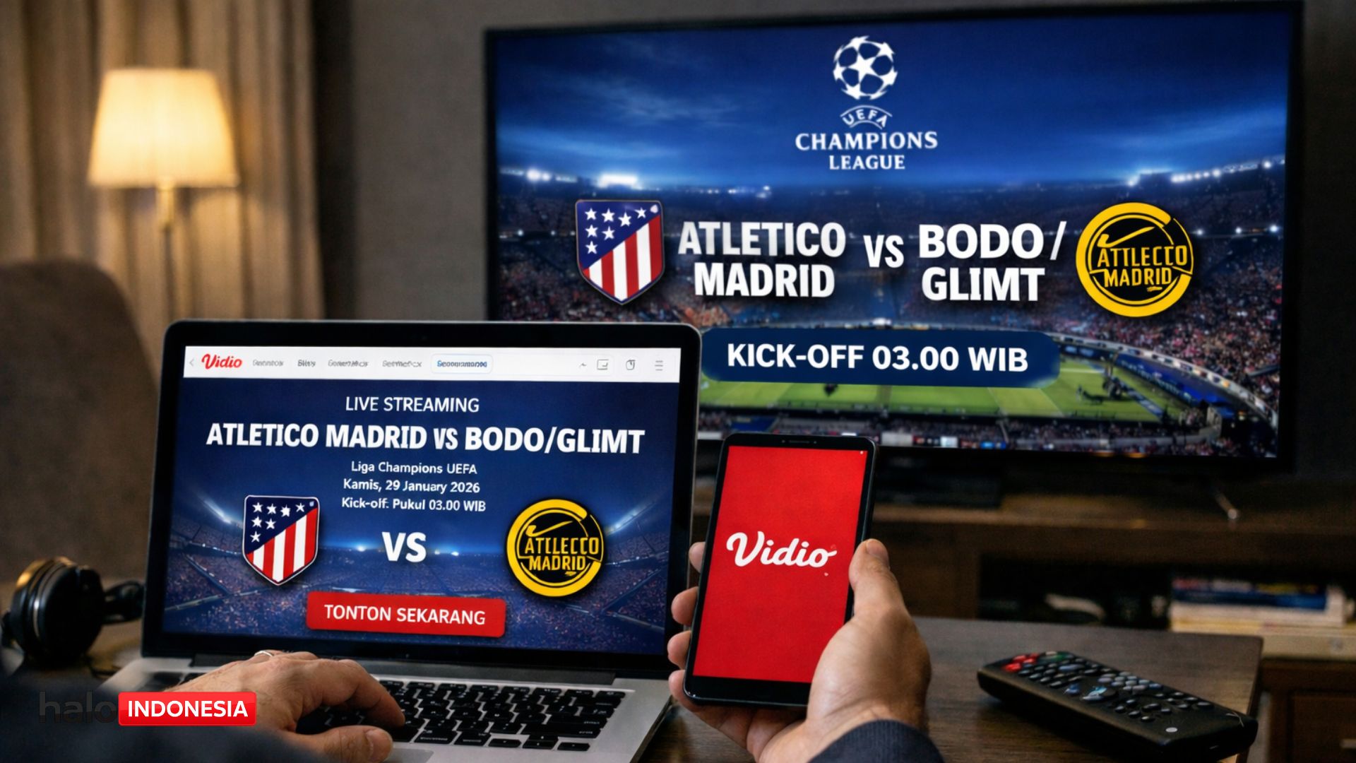 Link Live Streaming Atletico Madrid vs Bodo/Glimt Liga Champions, Kick-off 03.00 WIB