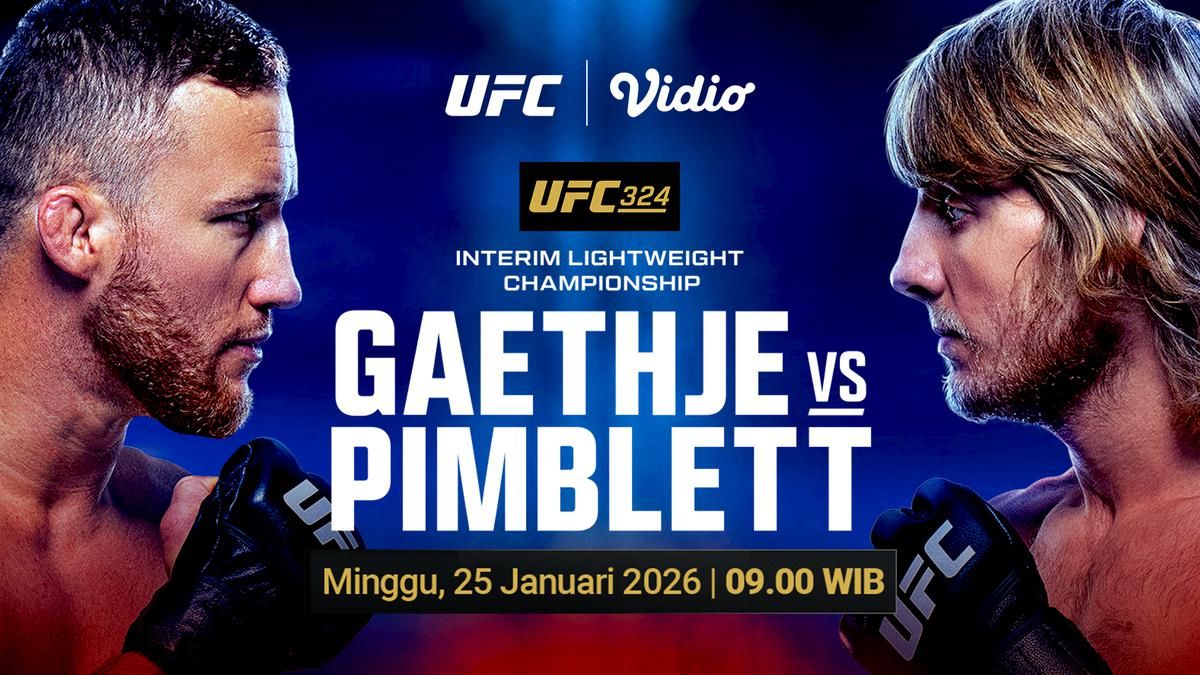 UFC 324 Gaethje vs Pimblett Tayang di Vidio 25 Januari 2026
