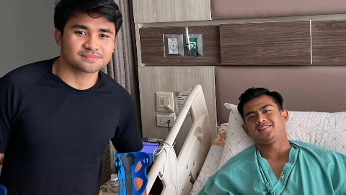 Asnawi Mangkualam Jenguk Pratama Arhan Pasca Operasi