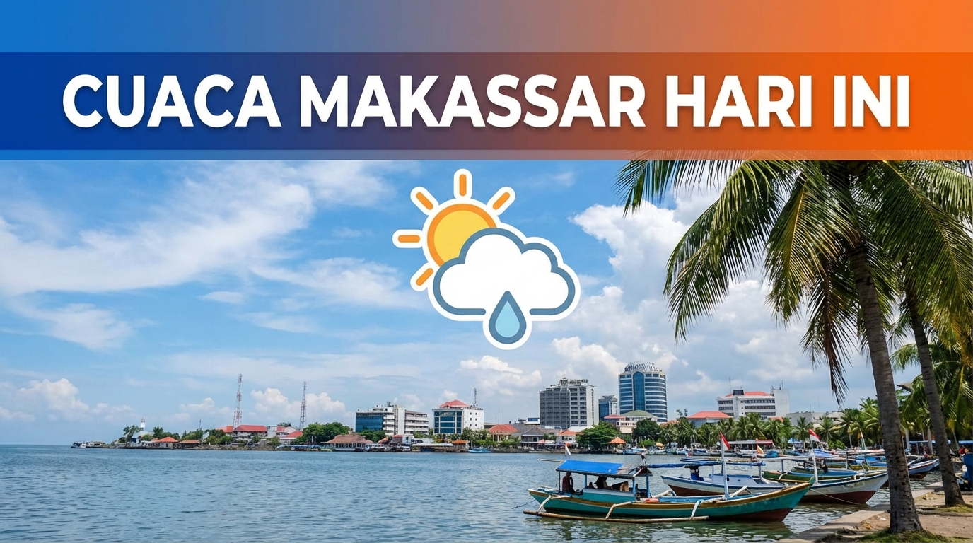Cuaca Makassar Hari Ini 15 Februari 2026: Dominan Berawan, Cek Prediksi Per Kecamatan