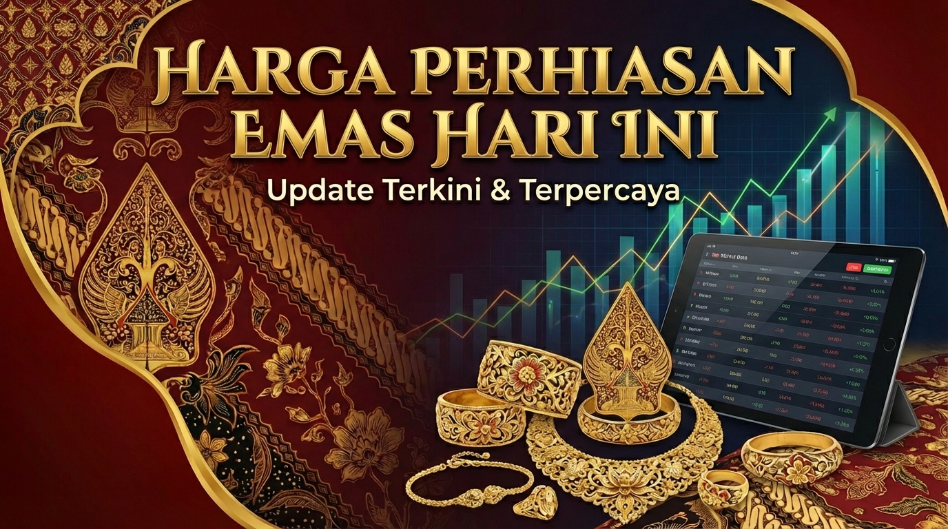 Harga Emas Perhiasan Hari Ini 13 Februari 2026: Laku Emas Turun, Cek Tabel Sepekan Terakhir