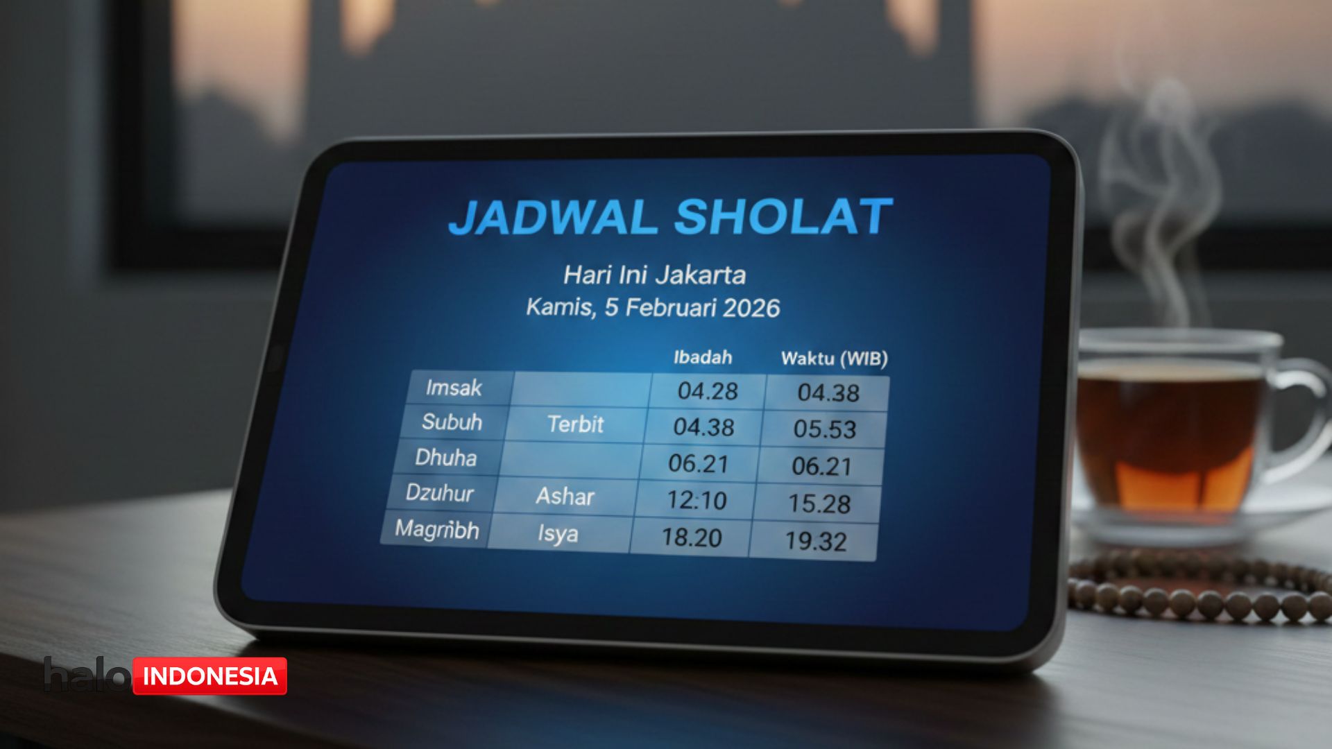 Jadwal Sholat Hari Ini Jakarta Kamis, 5 Februari 2026: Waktu Maghrib dan Isya Terbaru