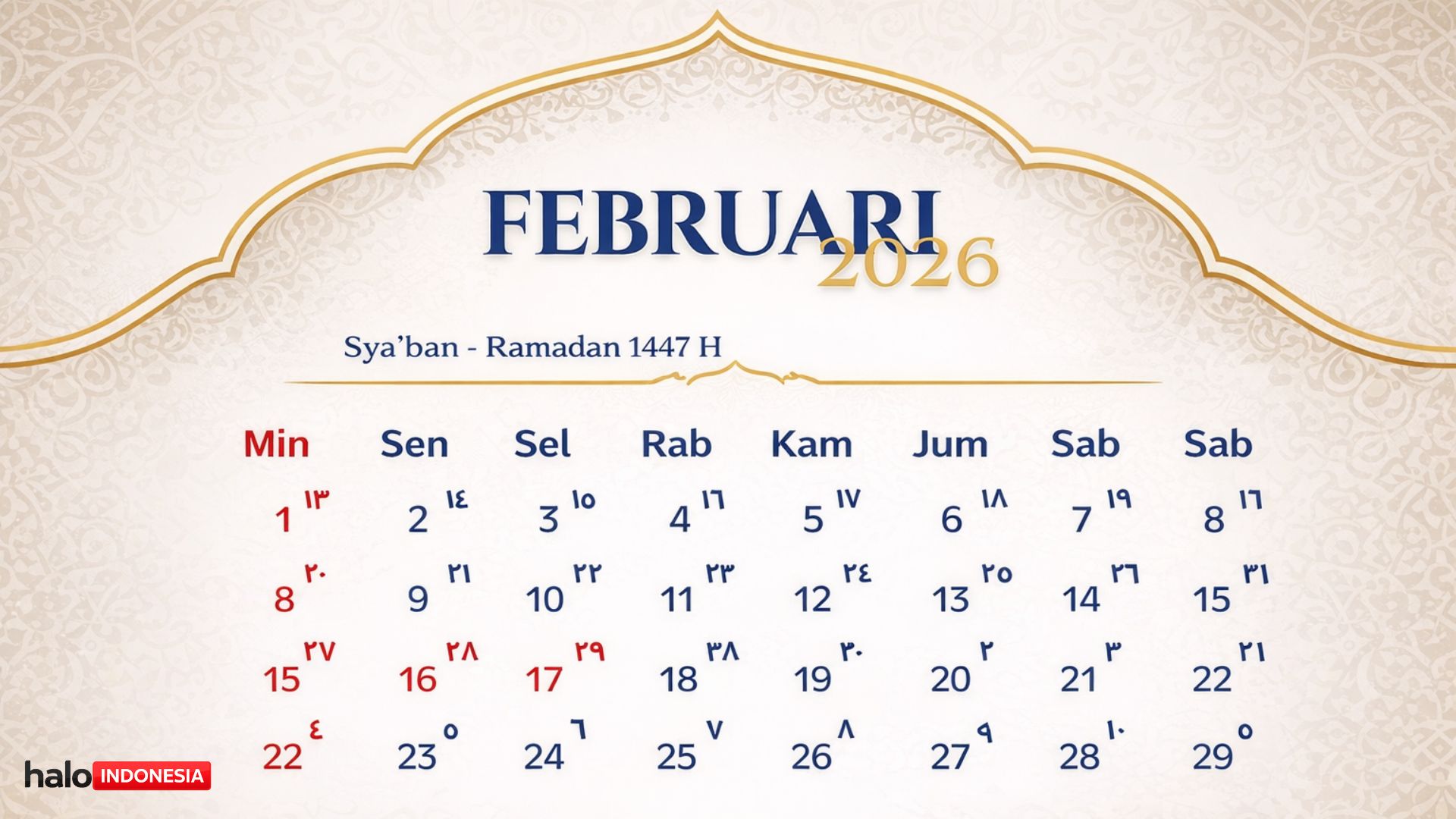 Kalender Hijriah Hari Ini 4 Februari 2026: 16 Syaban 1447 H, Versi Pemerintah, NU, dan Muhammadiyah Sama