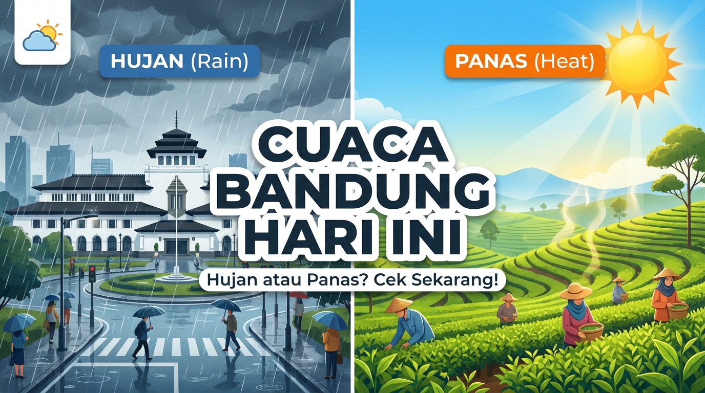 Prakiraan Cuaca Bandung Hari Ini 14 Februari 2026: Dominan Berawan Sepanjang Hari