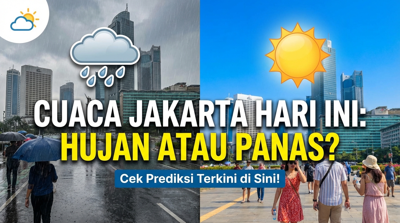 Cuaca Jakarta Hari Ini 14 Februari 2026: Waspada Hujan di Akhir Pekan