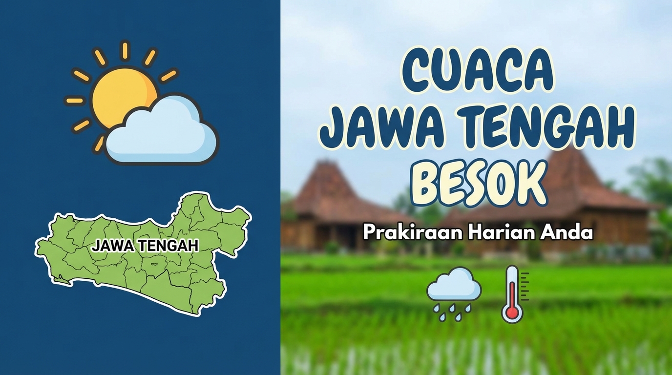 Cuaca Besok Jawa Tengah 20 Februari 2026: Waspada Petir di Solo Raya dan Sekitarnya