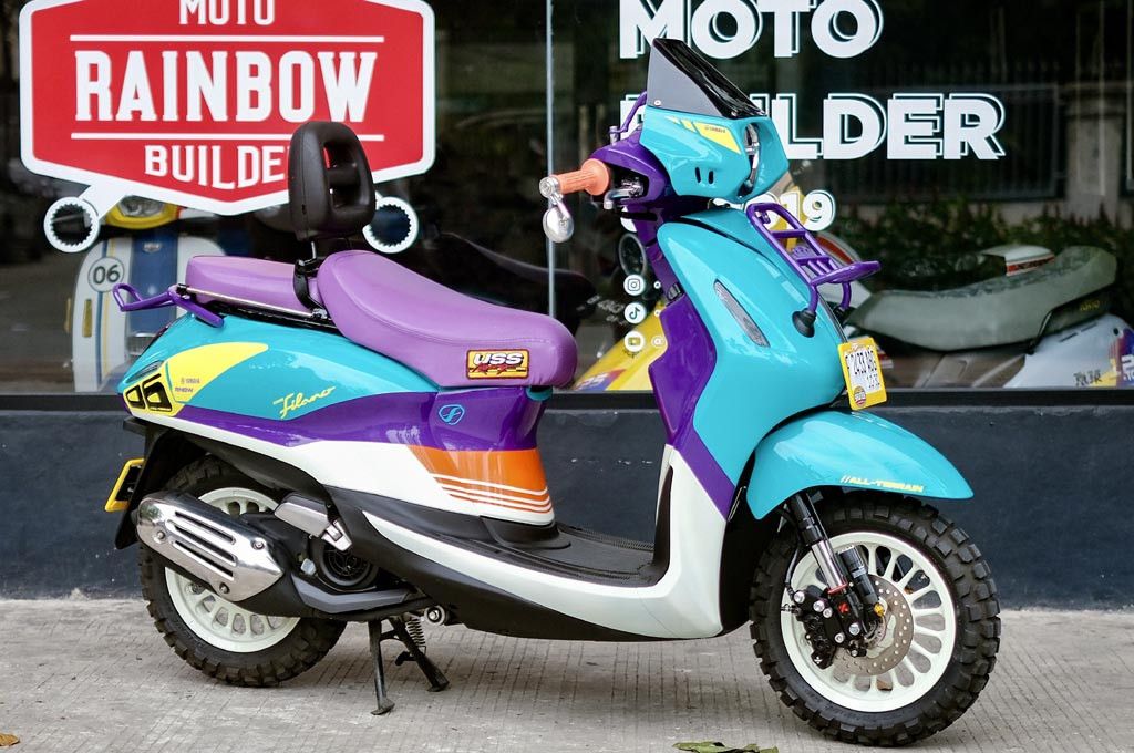 Yamaha Grand Filano Hybrid Dimodifikasi Gaya Urban Rally