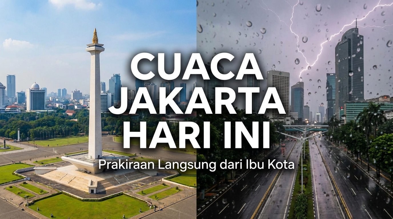Update BMKG: Cuaca Jakarta Hari Ini 15 Februari 2026, Kepulauan Seribu Waspada Hujan Petir