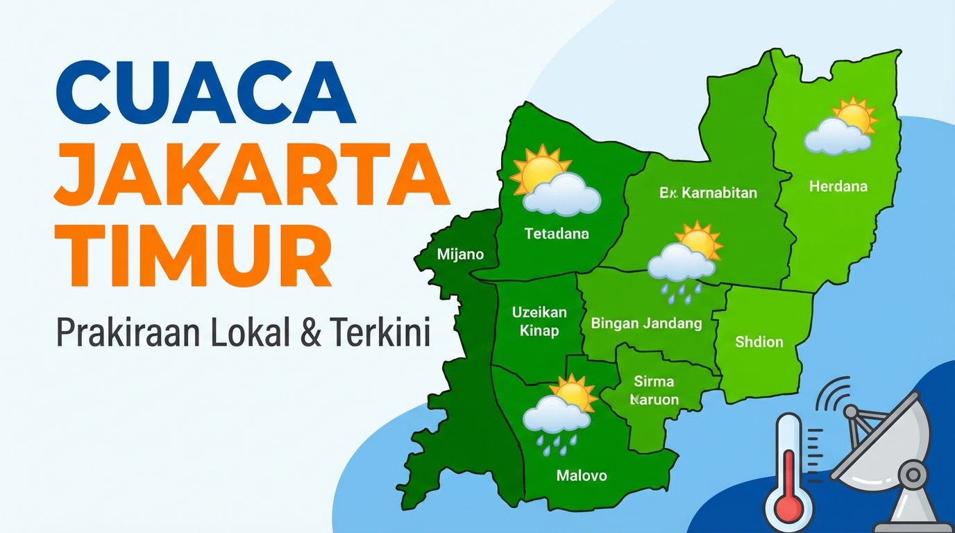 Waspada Hujan Sepanjang Hari, Cek Prakiraan Cuaca Jakarta Timur Hari Ini 17 Februari 2026