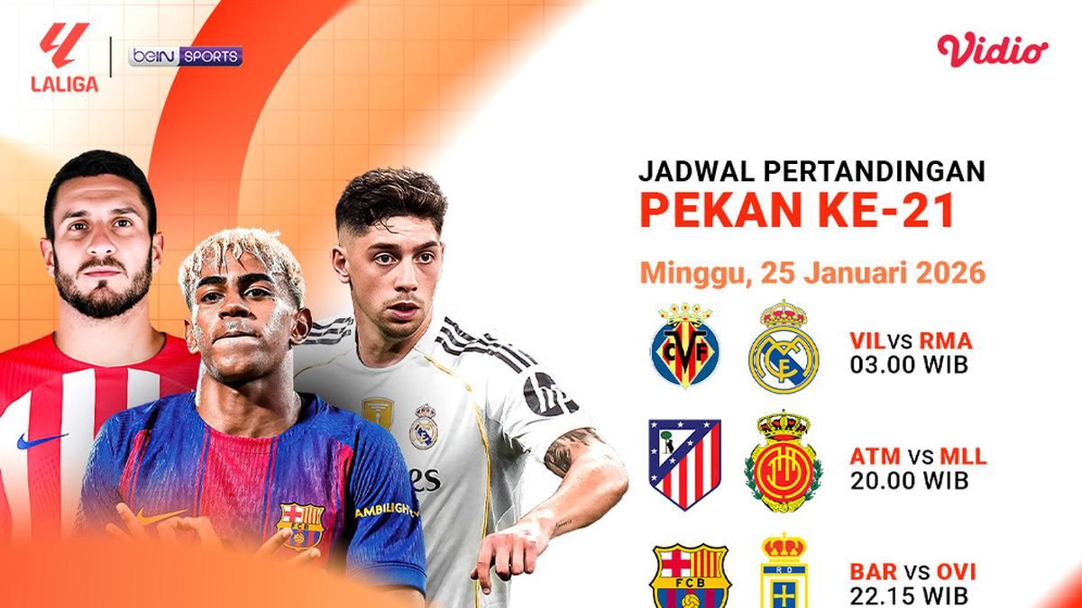 Real Madrid Bertandang ke Villarreal 25 Januari 2026