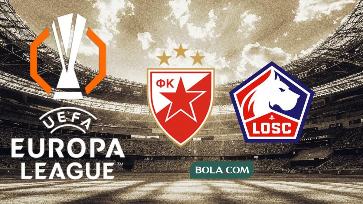 Crvena Zvezda Unggul, Lille Berjuang di Liga Europa