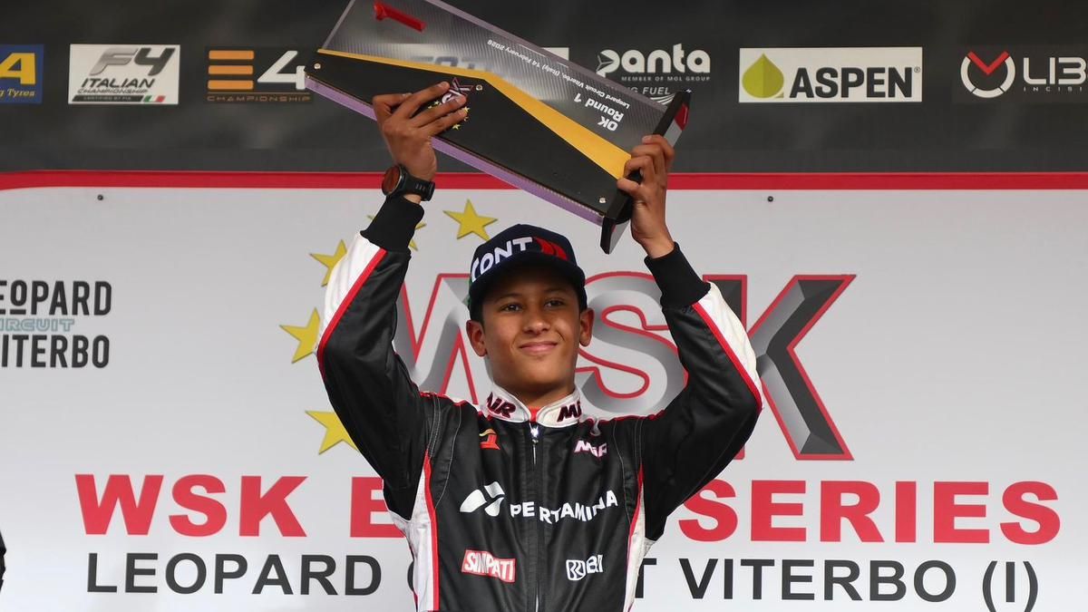 Qarrar Firhand Kibarkan Merah Putih di WSK Euro Series Italia 2026