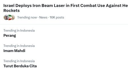 Imam Mahdi Trending di X, Dikaitkan Konflik Iran-Israel