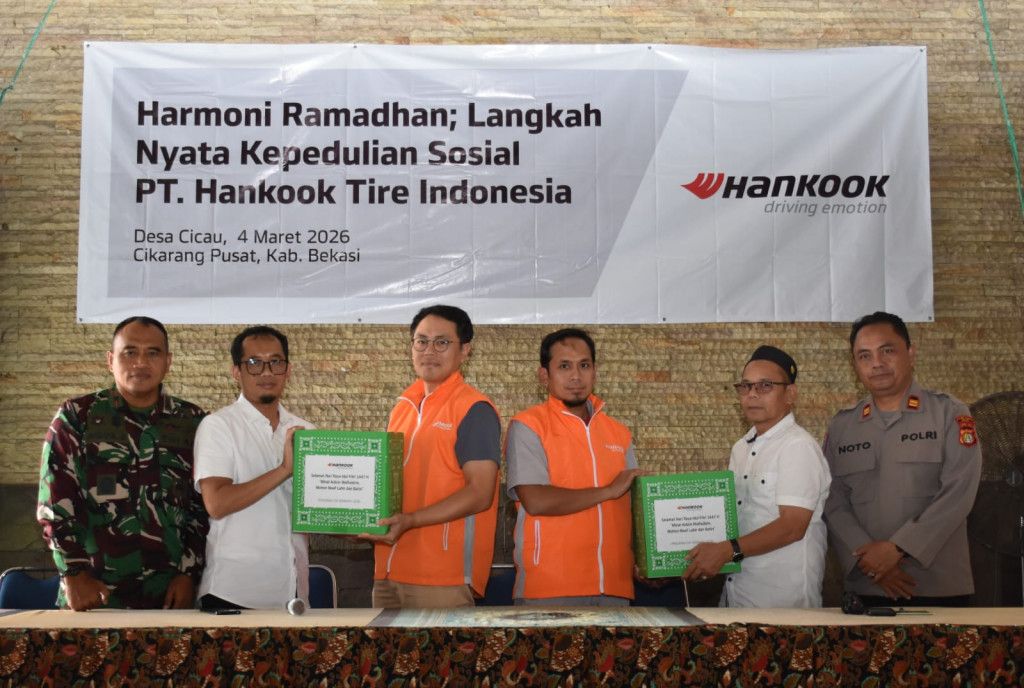 Hankook Tire Indonesia Salurkan 1.125 Paket Sembako di Cikarang