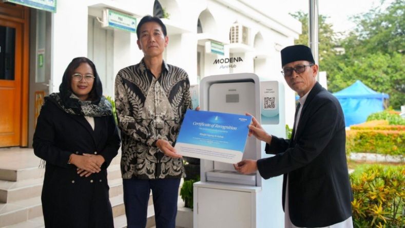 Modena Perluas Akses Air Minum Gratis di Masjid