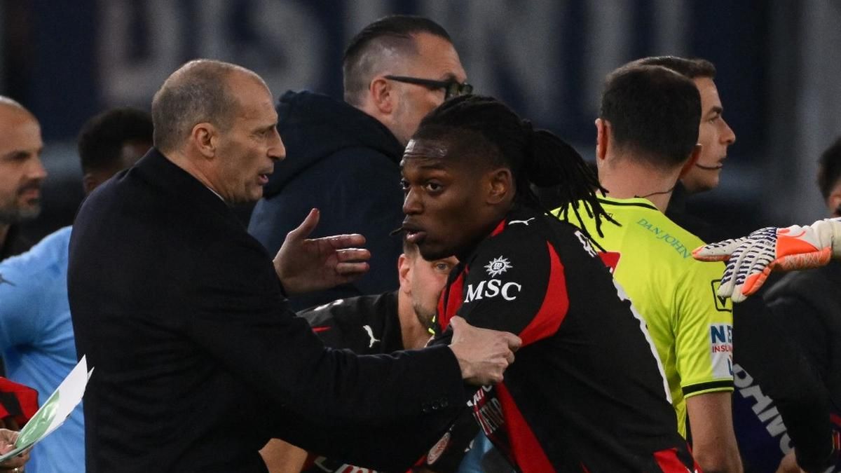 Rafael Leao Marah Saat Diganti dalam Laga Lazio vs AC Milan