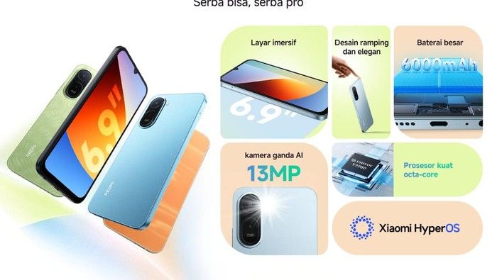 Redmi A7 Pro Resmi Hadir di Indonesia: Layar 120Hz dan Baterai 6.000 mAh