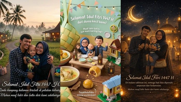 Membuat Kartu Ucapan Idulfitri Estetik dengan Bantuan AI