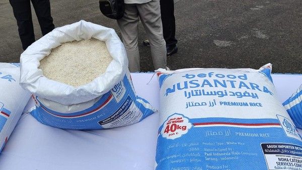 Indonesia Ekspor 2.280 Ton Beras Super Premium ke Arab Saudi