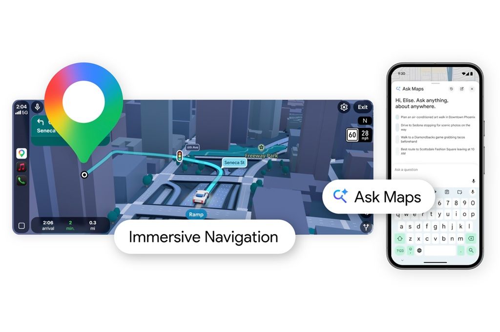 Google Maps Perkenalkan Ask Maps Gemini dan Immersive Navigation
